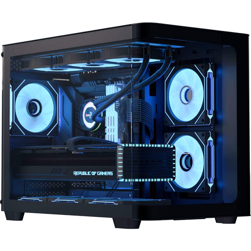 Корпус AEROCOOL P300C-G-BK-v1 Black (ACCS-PN02033.11)