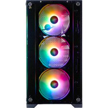 Корпус 1STPLAYER X2-M-BK-4F7 Black (6977916592988)