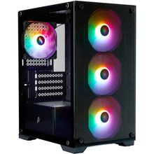 Корпус 1STPLAYER X2-M-BK-4F7 Black (6977916592988)