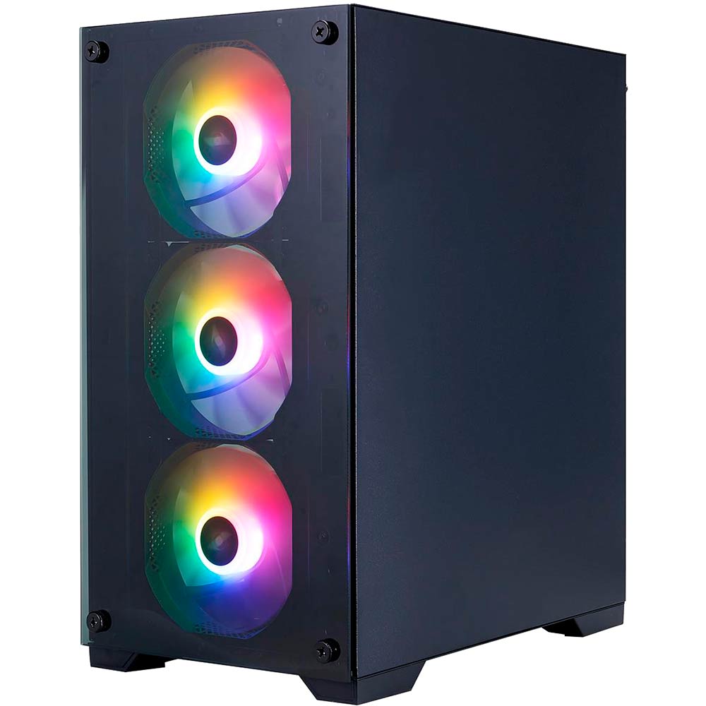 Корпус 1STPLAYER X2-M-BK-4F7 Black (6977916592988) Размер материнской платы (макс.) micro-ATX