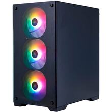 Корпус 1STPLAYER X2-M-BK-4F7 Black (6977916592988)