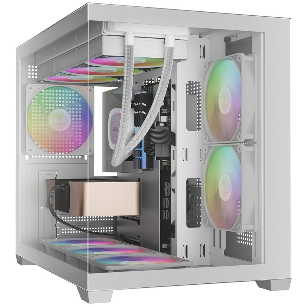 Корпус GAMDIAS AURA GC10M V2 WH ARGB PC Case (4711514503166)
