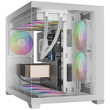 Корпус GAMDIAS AURA GC10M V2 WH ARGB PC Case (4711514503166)