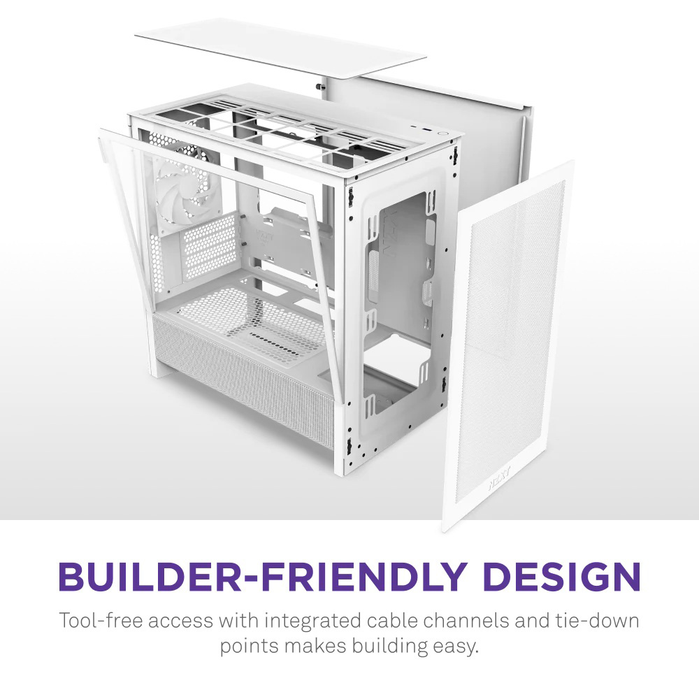 Заказать Корпус NZXT H3 Flow White (CC-H31FW-01)