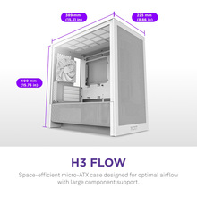 Корпус NZXT H3 Flow White (CC-H31FW-01)
