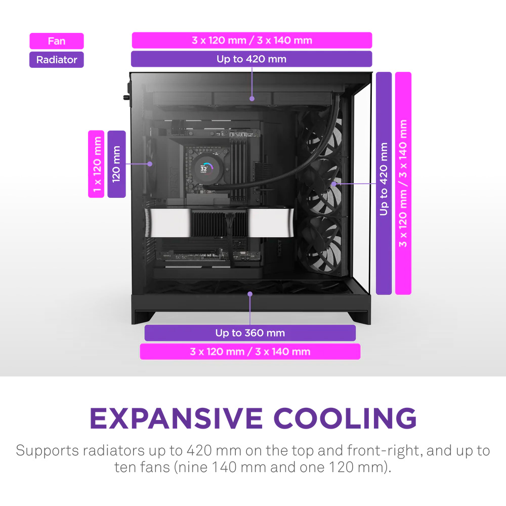 Корпус NZXT H9 Flow Black (CM-H92FB-01) Тип Midi-Tower