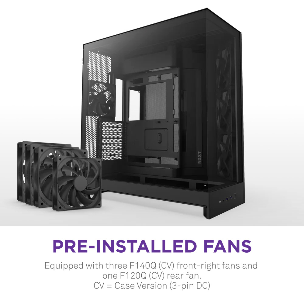 Корпус NZXT H9 Flow Black (CM-H92FB-01) Назначение для настольного компьютера