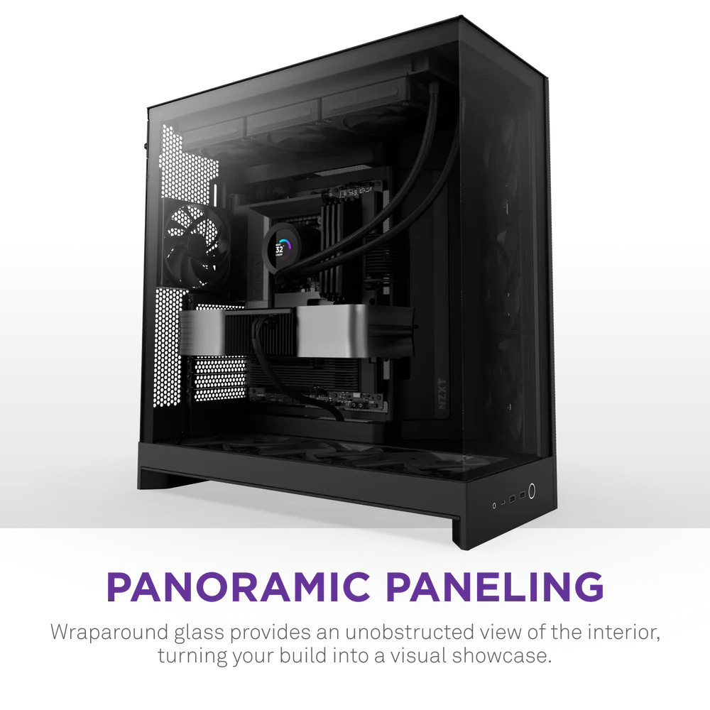 Корпус NZXT H9 Flow Black (CM-H92FB-01) Максимальная длина видеокарты 435