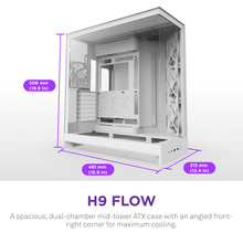 Корпус NZXT H9 Flow White (CM-H92FW-01)