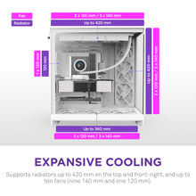Корпус NZXT H9 Flow White (CM-H92FW-01)