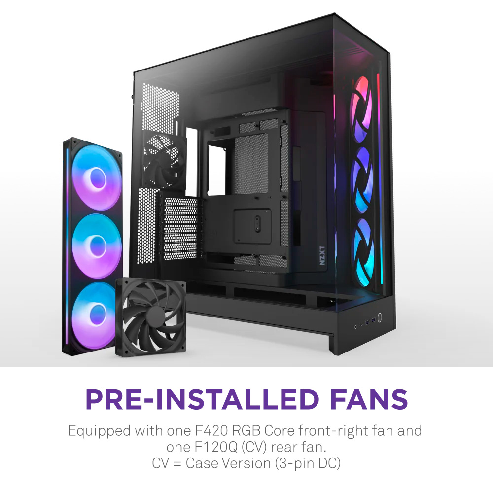 Корпус NZXT H9 Flow RGB Black (CM-H92FB-R1) Назначение для настольного компьютера