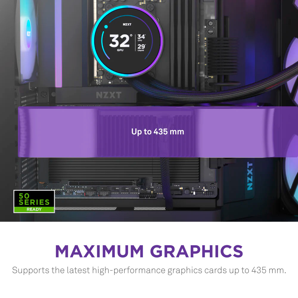Корпус NZXT H9 Flow RGB Black (CM-H92FB-R1) Размер материнской платы (макс.) EATX
