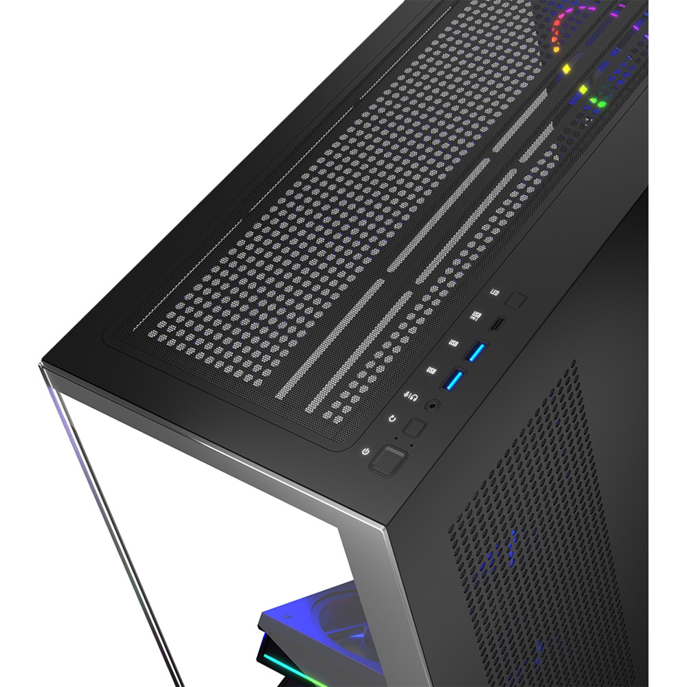 В Україні Корпус MODECOM VOLCANO STELLAR ARGB MIDI Black (AT-STELLAR-5F-ARGB-10)
