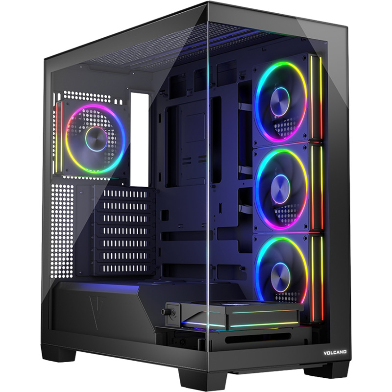 Корпус MODECOM VOLCANO STELLAR ARGB MIDI Black (AT-STELLAR-5F-ARGB-10)