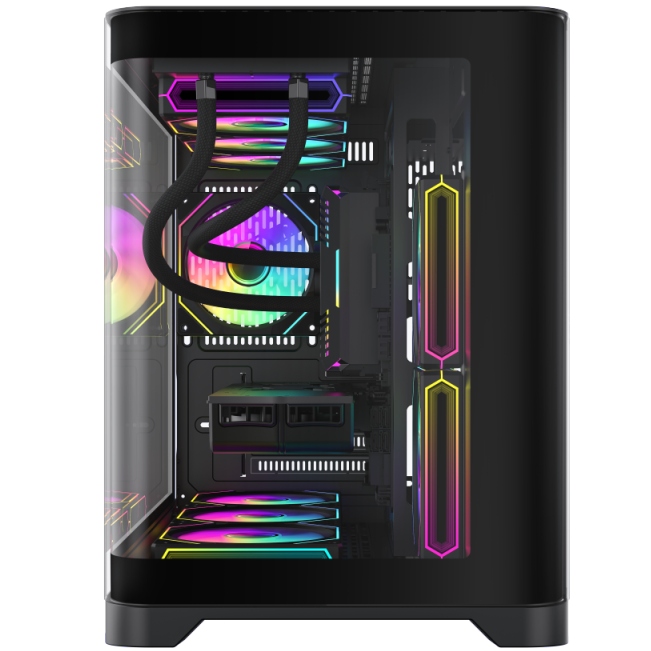 Корпус GAMEMAX HYPE-M Black Розмір материнської плати (макс.) micro-ATX
