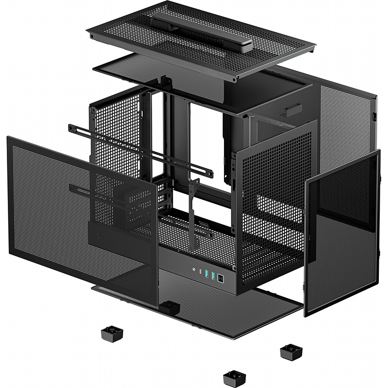 Изображение Корпус DEEPCOOL CH160 Mesh Black (R-CH160-BKNMI0-G-1)