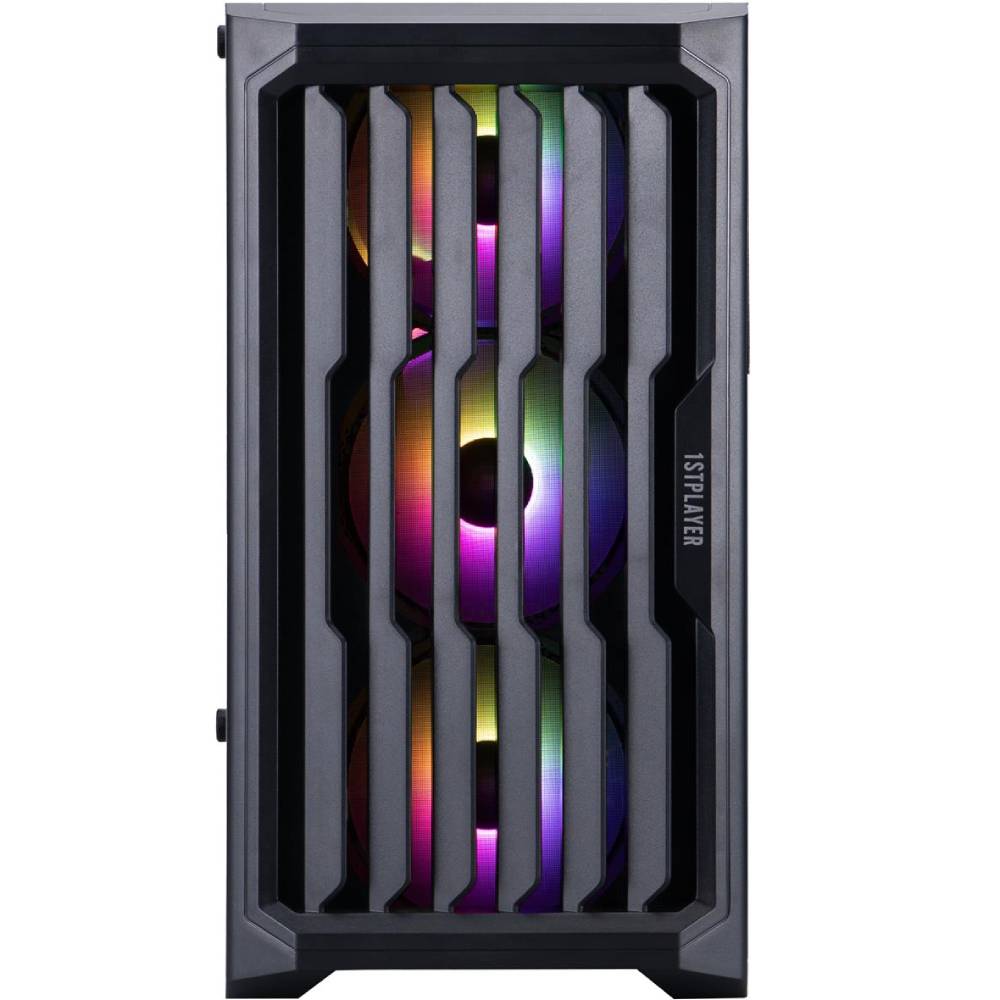 Корпус 1STPLAYER H2-BK-4F7 Black Максимальная длина видеокарты 310