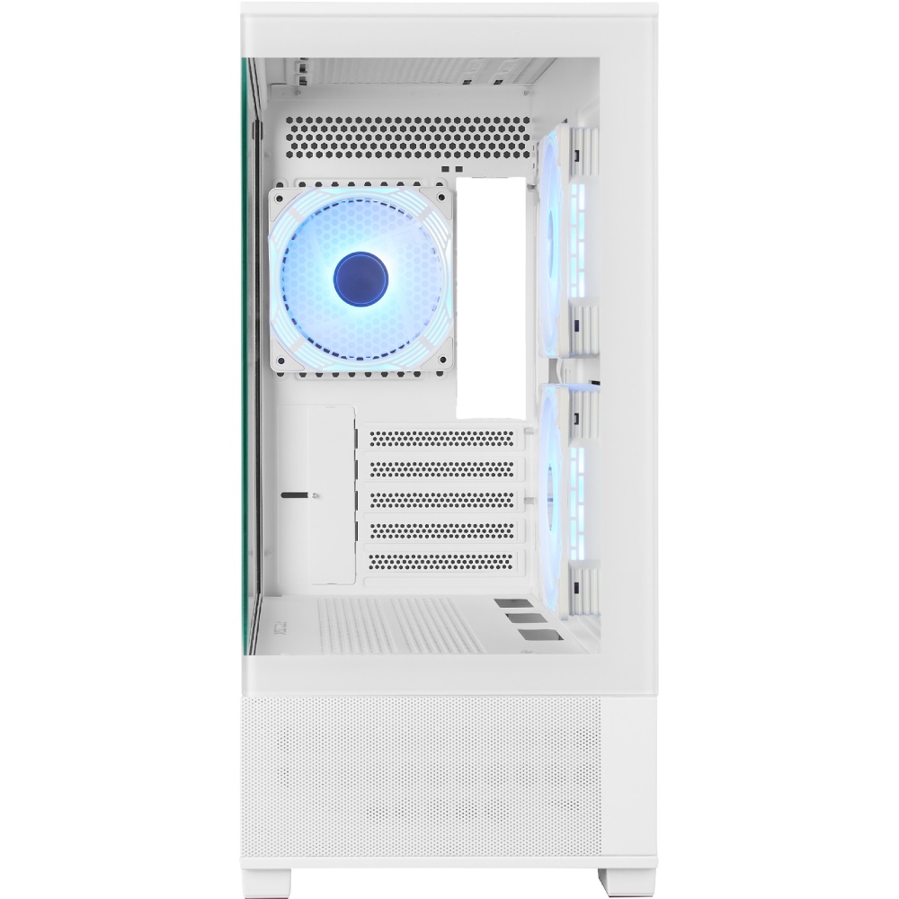 Корпус PROLOGIX Axon GM-03AW Glass White Розташування блоку живлення нижнє