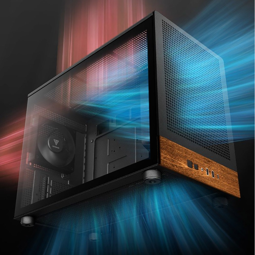 Корпус GAMDIAS ATHENA M4M WOOD В Фокстрот Корпус GAMDIAS ATHENA M4M WOOD