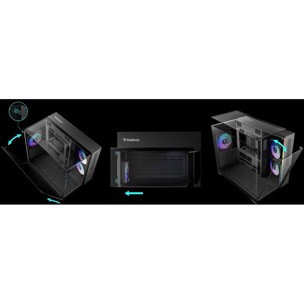 Корпус GAMDIAS ATLAS M3M Фото 17 Корпус GAMDIAS ATLAS M3M