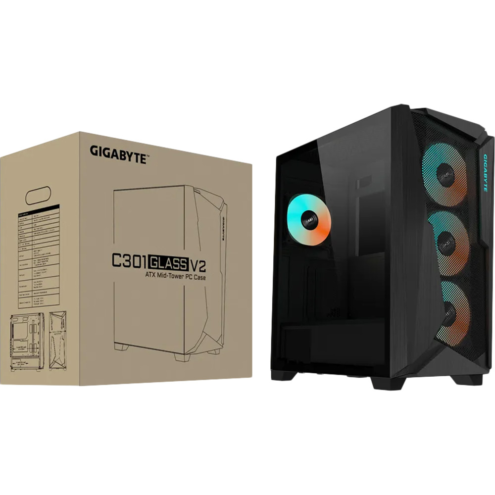 Заказать Корпус GIGABYTE ATX W/O PSU C301G V2 BLACK