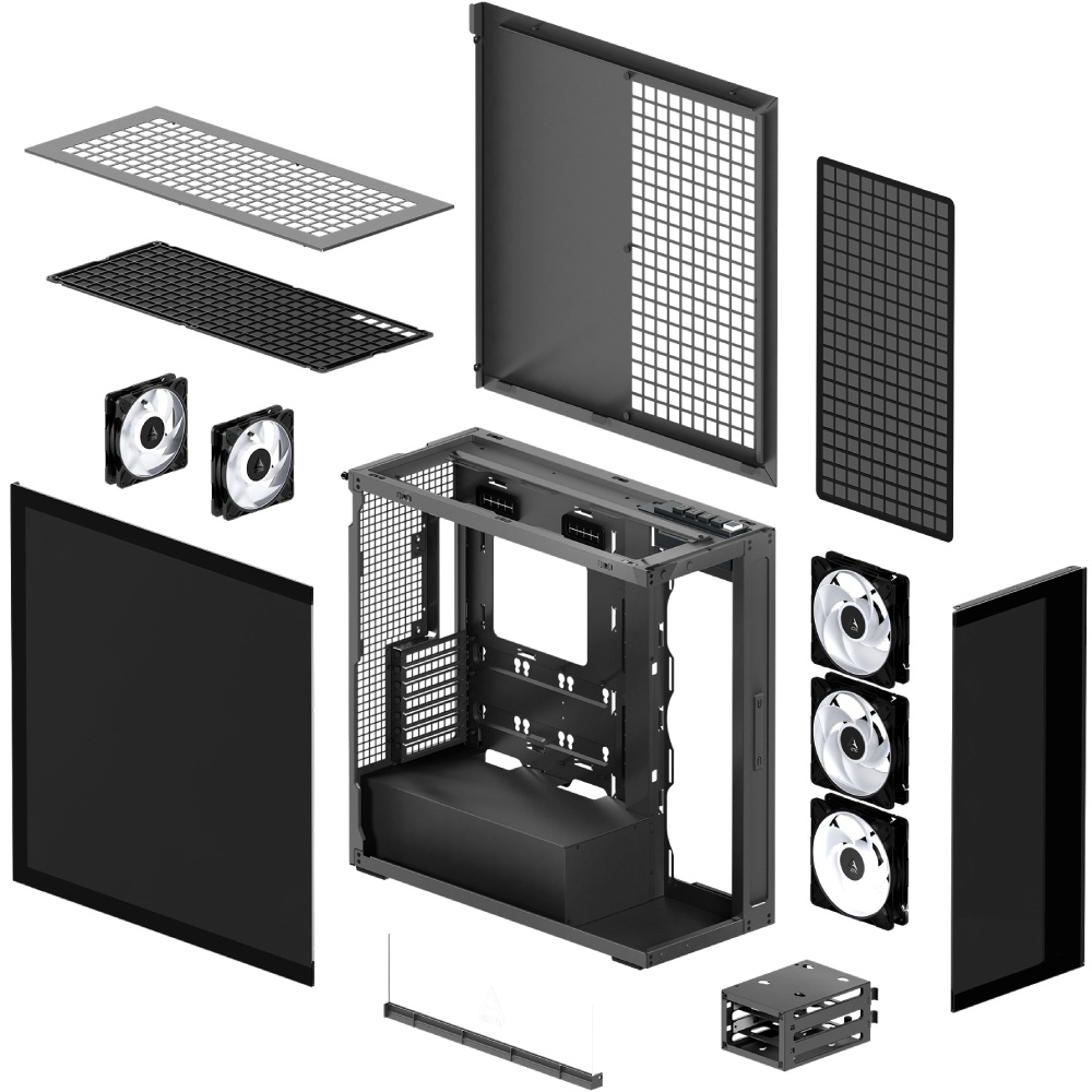 У Фокстрот Корпус ARCTIC EATX W/O PSU XTENDER BLK (ACPCC00018A)
