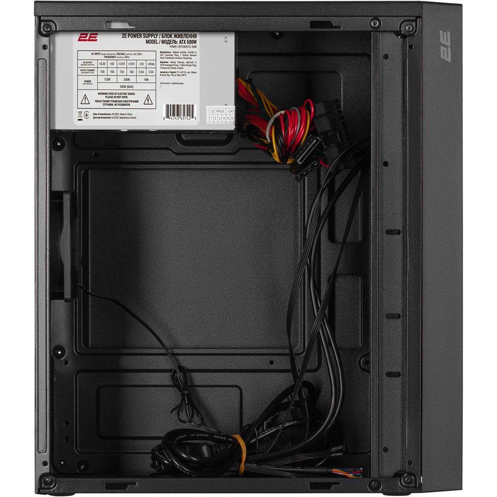 Корпус 2E TeamX TMX03 Black (2E-TMX03-500) Размер материнской платы (макс.) micro-ATX