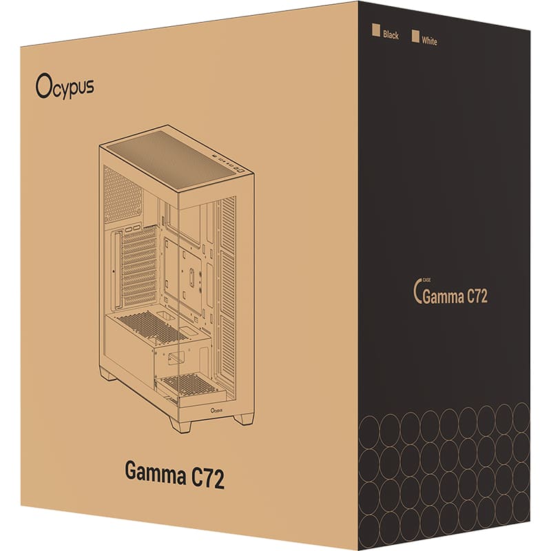 Покупка Корпус OCYPUS Gamma C72 Black (GAMMA-C72-BKD000XX-GL)