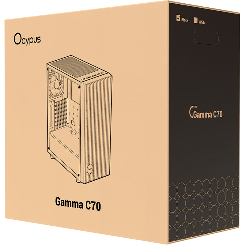 Покупка Корпус OCYPUS Gamma C70 ARGB Black (GAMMA-C70-BKG400XX-GL)