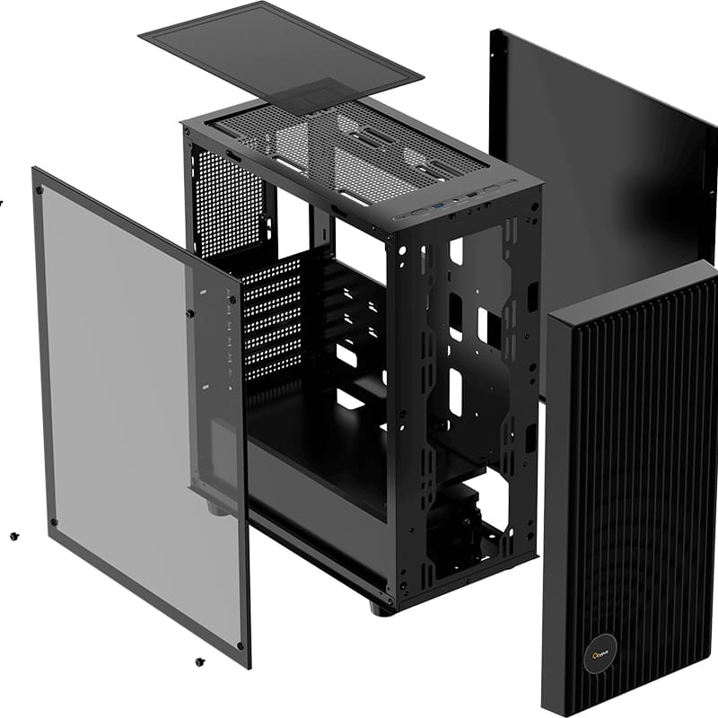 Корпус OCYPUS Gamma C70 ARGB Black (GAMMA-C70-BKG400XX-GL) Тип Midi-Tower
