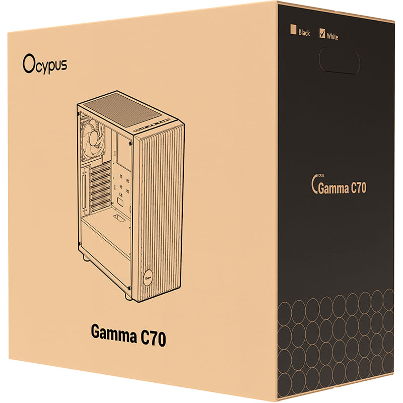 Покупка Корпус OCYPUS Gamma C70 ARGB White (GAMMA-C70-WHG400XX-GL)