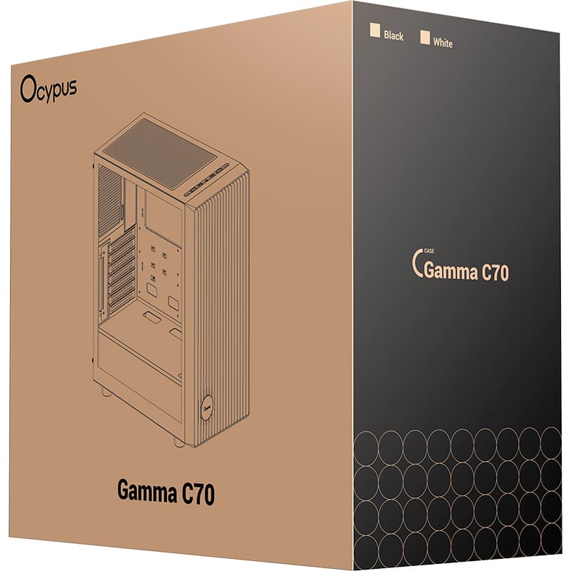 Покупка Корпус OCYPUS Gamma C70 Black (GAMMA-C70-BKG000XX-GL)