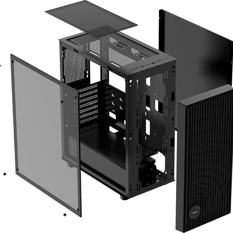 Внешний вид Корпус OCYPUS Gamma C70 Black (GAMMA-C70-BKG000XX-GL)