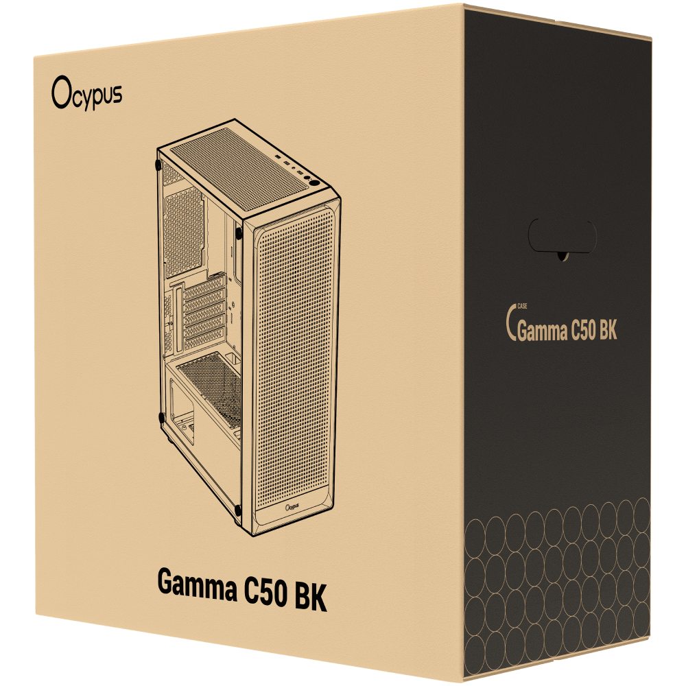 Изображение Корпус OCYPUS GAMMA C50 Black (GAMMA-C50-BKG000XX-GL)