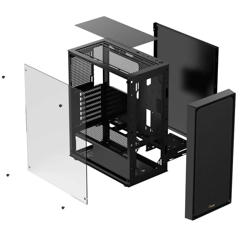 Заказать Корпус OCYPUS GAMMA C50 Black (GAMMA-C50-BKG000XX-GL)