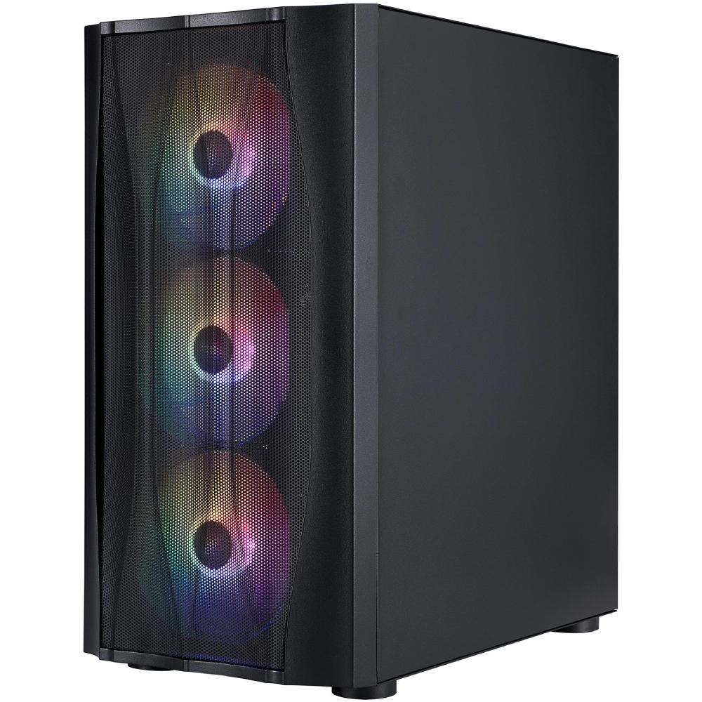 Заказать Корпус 1STPLAYER X3-M-BK-4F1 Black (X3-M-BK-4F1)