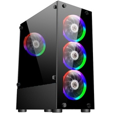 Корпус 1STPLAYER V2-A-BK-4F1 Black без БЖ