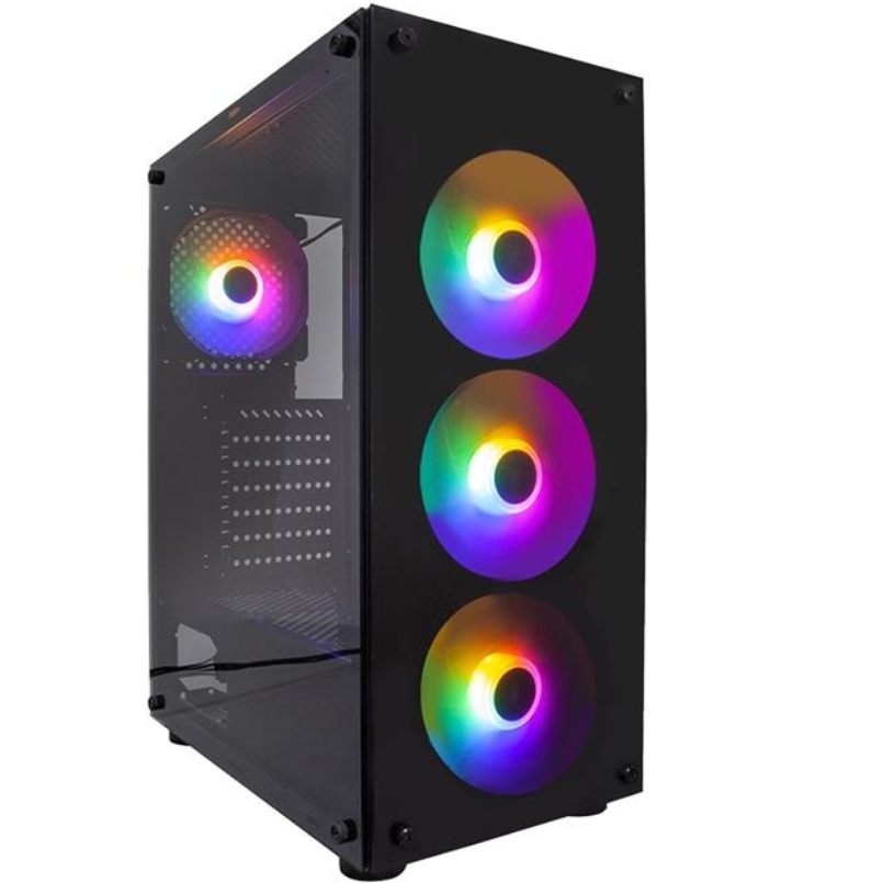 Корпус 1STPLAYER V3-B-BK-4F1 Black (V3-B-BK-4F1)