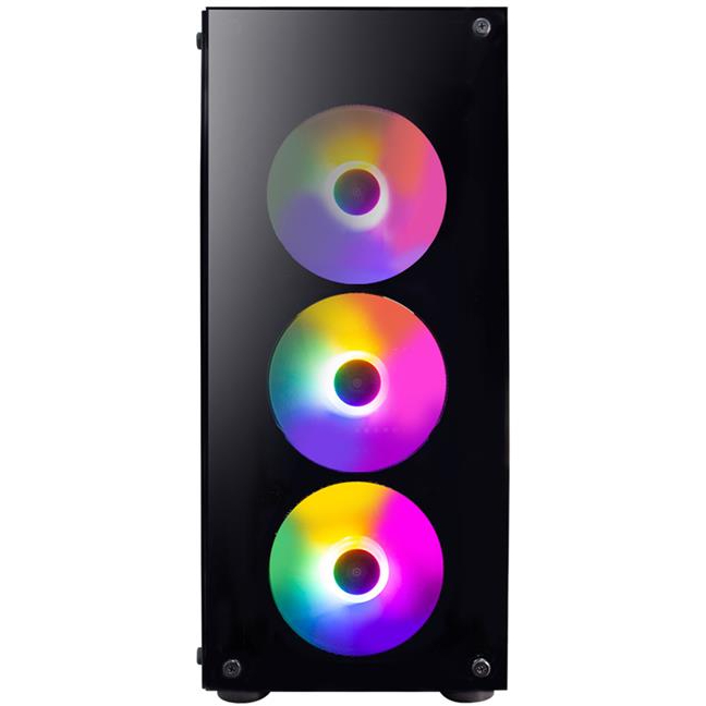 Корпус 1STPLAYER V3-B-BK-4F1 Black (V3-B-BK-4F1) Назначение для настольного компьютера