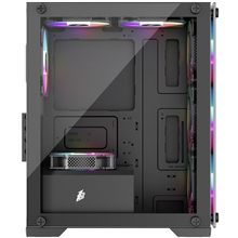 Корпус 1STPLAYER X2-M-BK-4F1 Black (X2-M-BK-4F1)