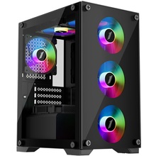 Корпус 1STPLAYER X2-M-BK-4F1 Black (X2-M-BK-4F1)