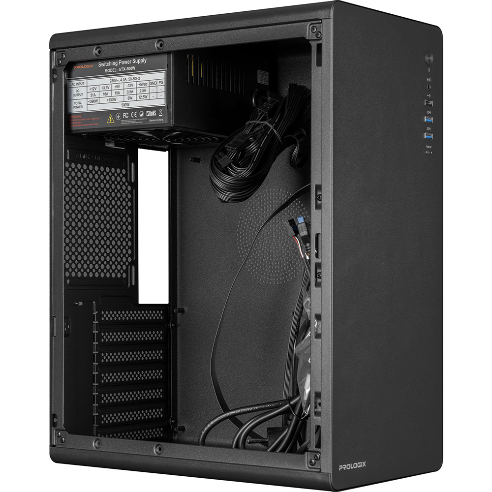 Корпус PROLOGIX E127 500W Black Назначение для настольного компьютера