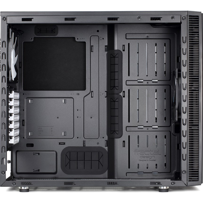 Корпус FRACTAL DESIGN DEFINE S з вікном (FD-CA-DEF-S-BK-W) Максимальна довжина відеокарти 425