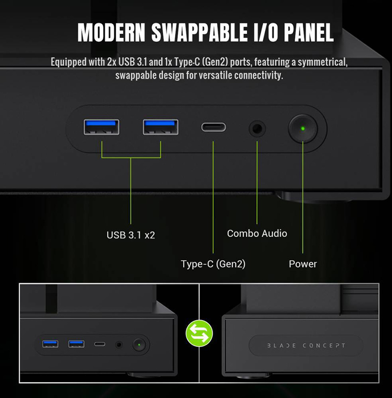 В Украине Корпус GAMEMAX Blade Concept Black