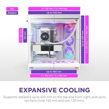 Корпус NZXT H9 Flow RGB White (CM-H92FW-R1)