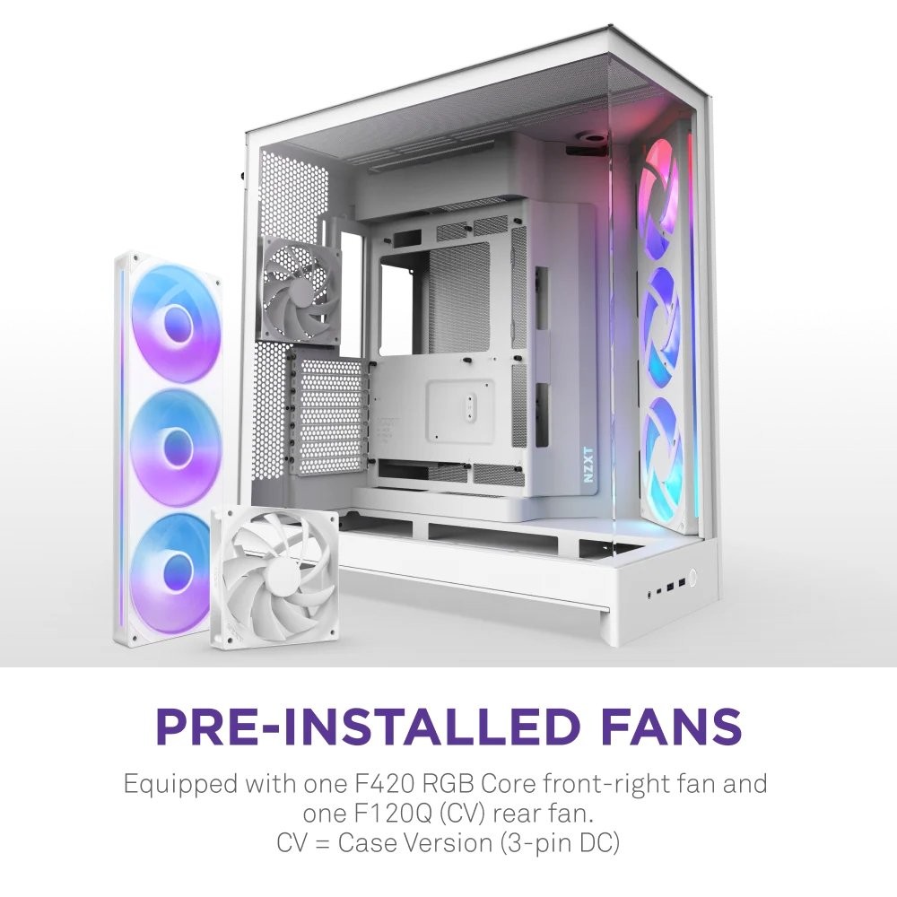 Корпус NZXT H9 Flow RGB White (CM-H92FW-R1) Назначение для настольного компьютера