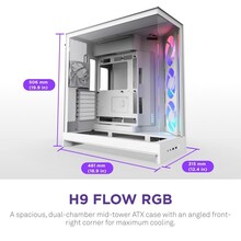 Корпус NZXT H9 Flow RGB White (CM-H92FW-R1)