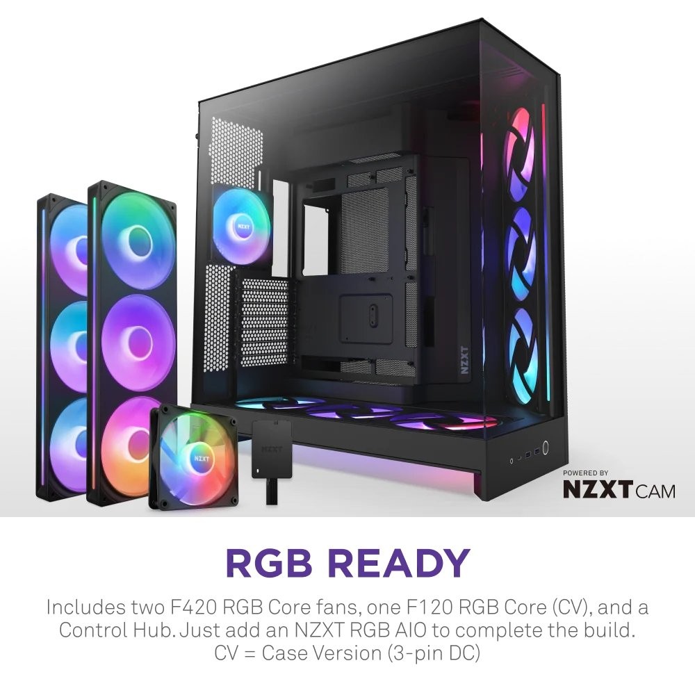 Корпус NZXT H9 Flow RGB Black (CM-H92FB-P1) Назначение для настольного компьютера