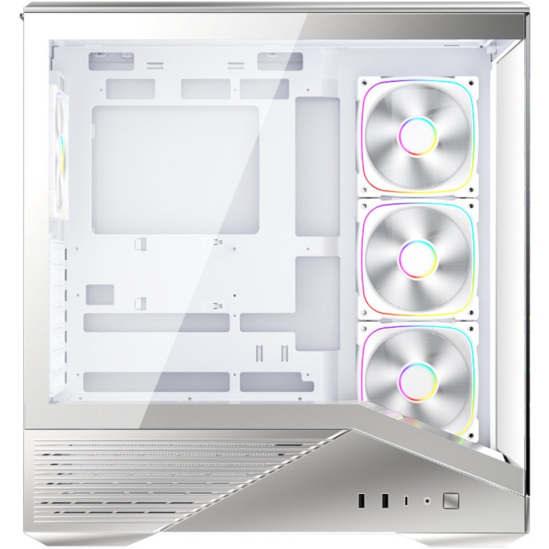 Корпус 1STPLAYER GM7 Silver (GM7-SV-3FN7R-W-1FN7-W ) Максимальная длина видеокарты 420