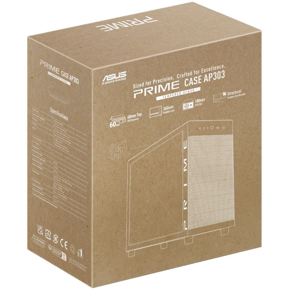 Фото 15 Корпус ASUS Prime AP303 TG Black (90DC00V0-B39010)
